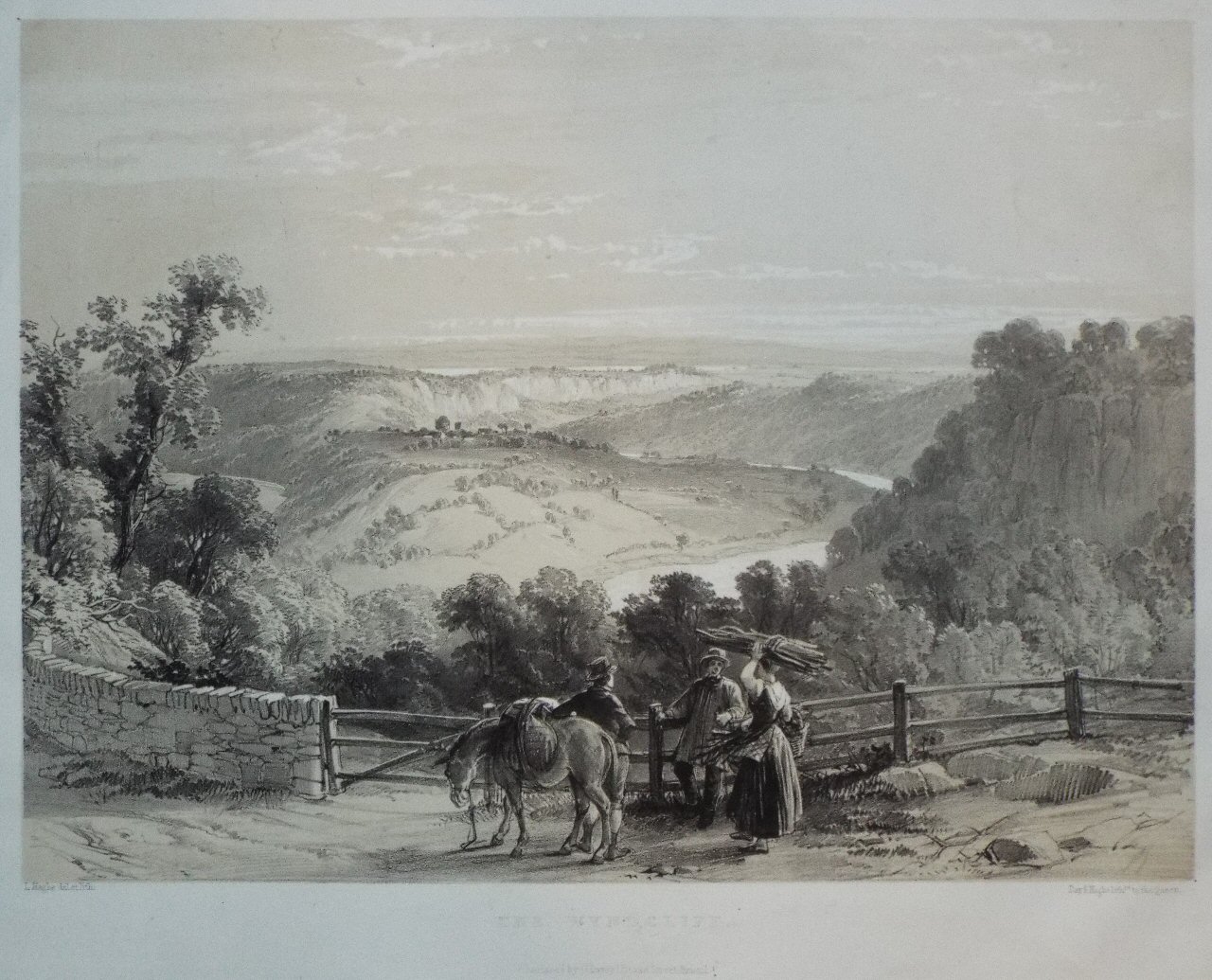 Lithograph - The Wyndcliff. - Haghe